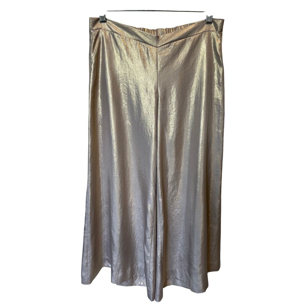 Lilly Pulitzer Gold Wide Leg Pull-On Pants Size XS